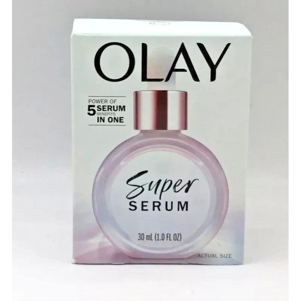 Olay Super Serum 5-in-1 Anti-Aging Face Serum 30mL 1oz AHA Niacinamide Firms